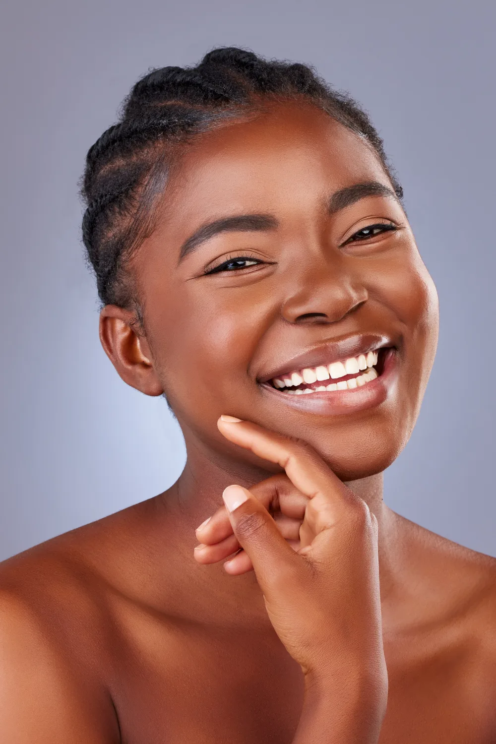 Radiant glowing skin transformation result